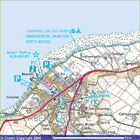 O/S map of area